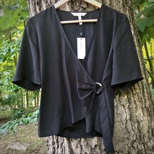 BCBGENERATION D-ring wrap top